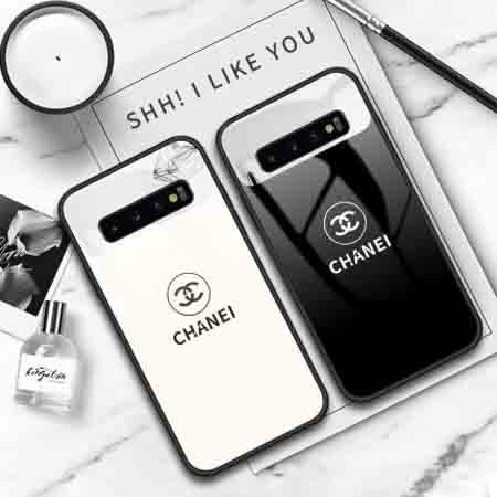 GALAXY S10/S10 PLUSガラス背面ケース CHANEL